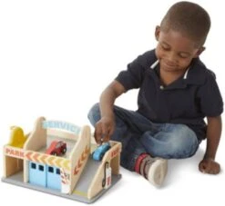 Melissa & Doug Parkhaus Mit Tankstelle Und Waschanlage Aus Holz -TONIES Geschäft 11154399 05