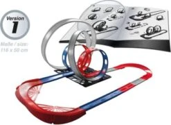 Autorennbahn-Set: DARDA® Blue Flash + GRATIS DARDA® DTM Audi RS5 "Scheider" -TONIES Geschäft 20504004 04