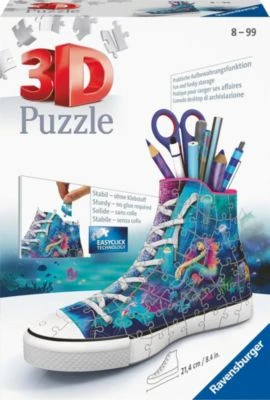 Ravensburger 3D Puzzle 11279 Sneaker Bezaubernde Meerjungfrauen - Praktischer Stiftehalter - 108 Teile - Schreibtisch-Organizer 3 Ravensburger 3D Puzzle 11279 Sneaker Bezaubernde Meerjungfrauen - Praktischer Stiftehalter - 108 Teile - Schreibtisch-Organizer