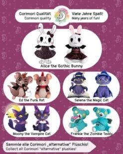 Corimori® Alice Das Gothic-Häschen 26cm Stofftier Plüschtier -TONIES Geschäft 29117806 06