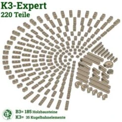 Baumkinder Kugelbahn Holz "K3-Expert" Mit Stecksystem (220 Teile) - Eine Murmelbahn Die Standhält! -TONIES Geschäft 29465007 03