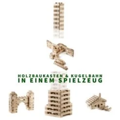 Baumkinder Kugelbahn Holz "K3-Expert" Mit Stecksystem (220 Teile) - Eine Murmelbahn Die Standhält! -TONIES Geschäft 29465007 04