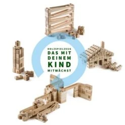 Baumkinder Kugelbahn Holz Ab 1 Jahr Und Stapelturm In Einem Holzspielzeug Vereint - Mini ( 32 Teile) -TONIES Geschäft 29465009 05