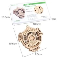 Brightake DIY Holz 3D Puzzle Zusammengesetztes Spielzeug Selbst Montage Mechanische Kalender Holz Getriebe Modell -TONIES Geschäft 30564704 05