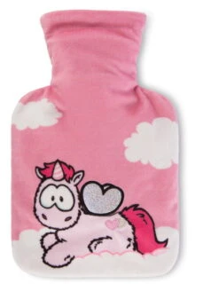 Nici 44371 Wärmflasche Einhorn Pink Harmony 500ml Theodor & Friends 24x16cm