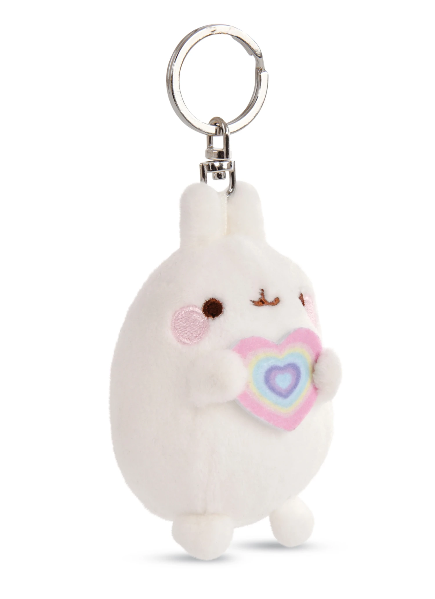 Nici 48220 Schlüsselanhänger Molang Mit Regenbogenherz 8cm Plüsch Kawaii 3 Nici 48220 Schlüsselanhänger Molang Mit Regenbogenherz 8cm Plüsch Kawaii – Bild 2