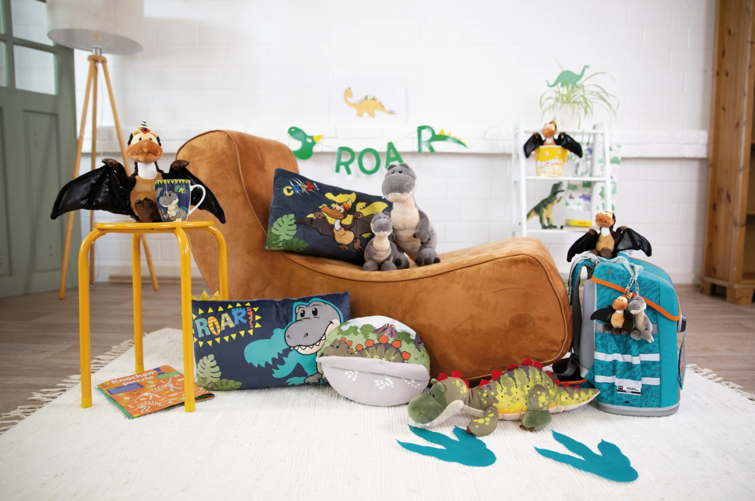 Nici 48805 Dino Baby Mädchen Im Ei 13cm Mit Loop Plüsch Dinosaurier GREEN – Bild 5