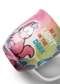 Nici 49113 Tasse Einhorn Midnight Floral "Be A Light In The Dark" Ca 360ml -TONIES Geschäft 49113 03 ZA weiss 1480x2048