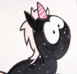 Nici 41428 Kissen Schwarzes Einhorn Carbon Flash Rechteckig 43x25cm Plüsch -TONIES Geschäft 57bt0OWNdq5FpH1